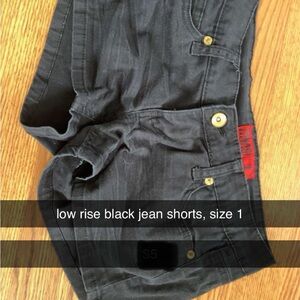 Black Jean Shorts for women